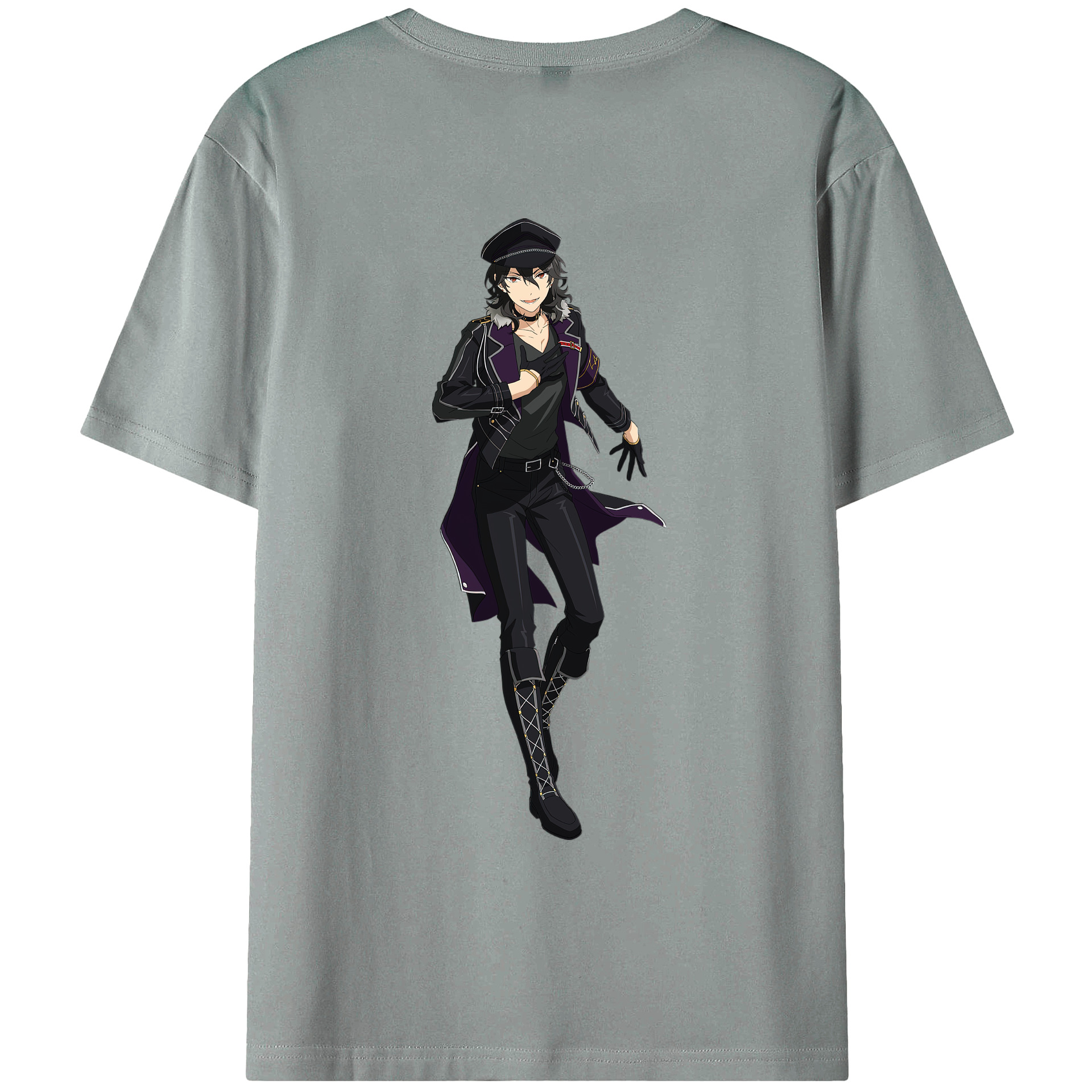 （画像用） あんさんぶるスターズ! Ensemble Stars 綿100％ メンズ半袖Tシャツ（バックプリント） 通気性